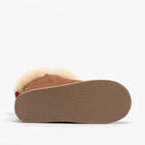 Shepherd BELLA Womens Sheepskin Slipper Boots Antique/Cognac