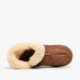 Shepherd BELLA Womens Sheepskin Slipper Boots Antique/Cognac