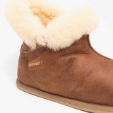 Shepherd BELLA Womens Sheepskin Slipper Boots Antique/Cognac