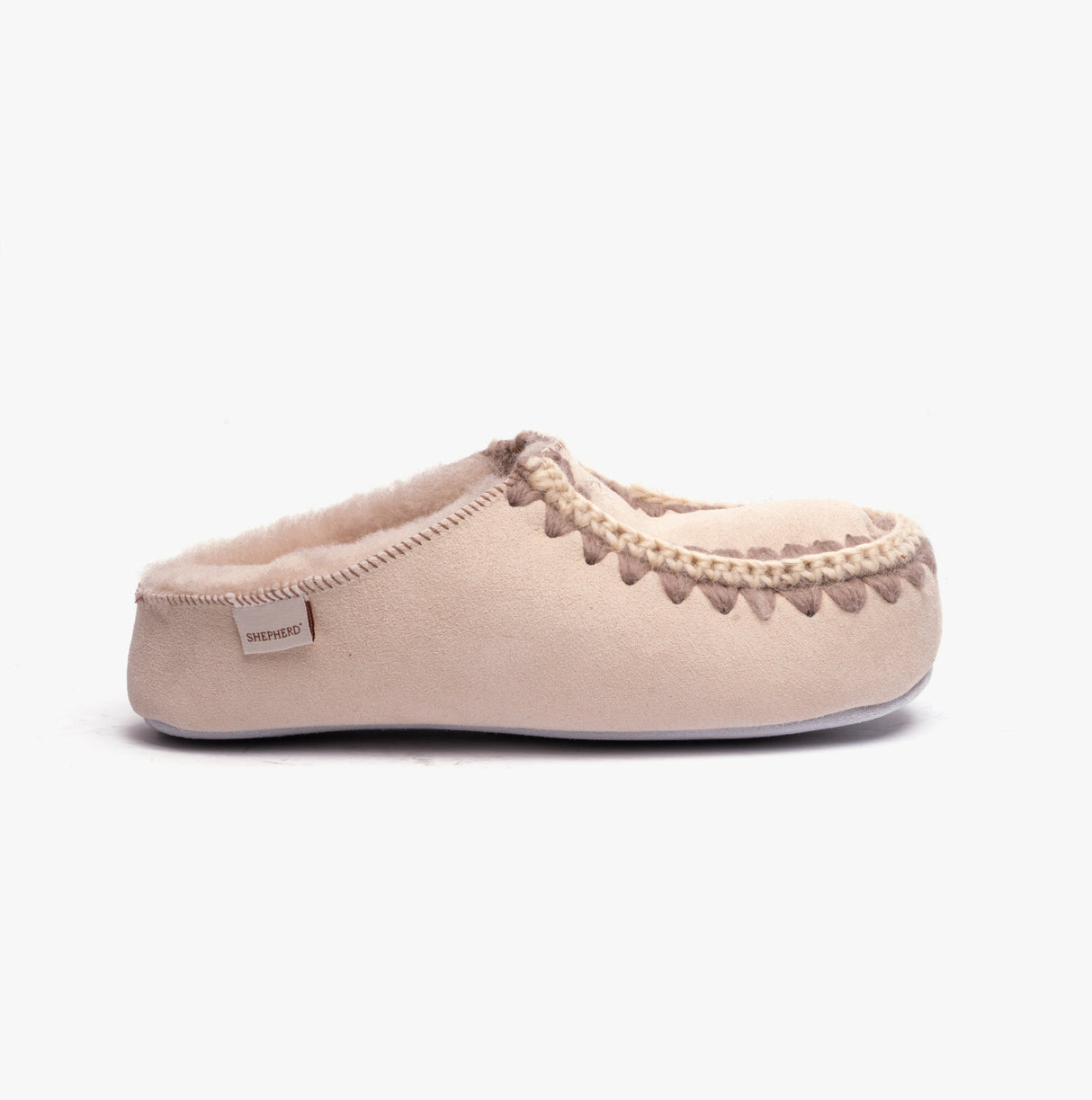 Shepherd BEATRICE Womens Sheepskin Mules Honey