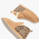 Shepherd ANNIE Womens Sheepskin Slipper Boots Leopard/Chestnut