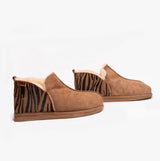 Shepherd ANNIE Womens Sheepskin Slipper Boots Chestnut/Tiger