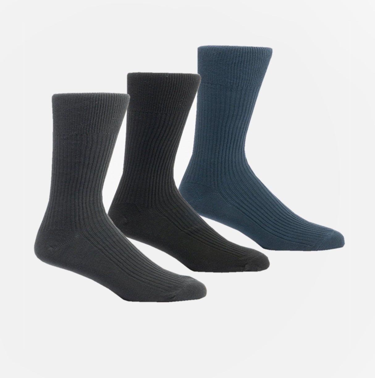 Shuperb Mens Socks Navy/Black/Grey