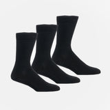 Shuperb Mens 3 Pack Of Diabetic Socks Black: One Size