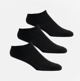 Shuperb Mens 3 Pack Of Trainer Socks Black: One Size
