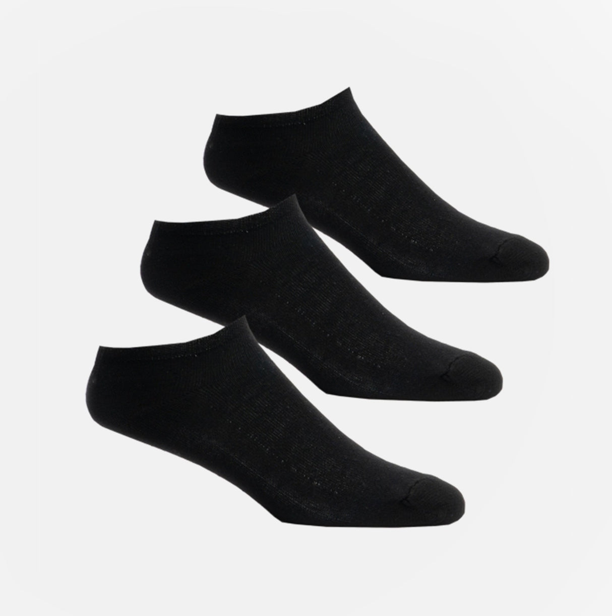 Shuperb 3 Pack Womens Trainer Socks Black: One Size