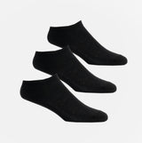 Shuperb 3 Pack Womens Trainer Socks Black: One Size