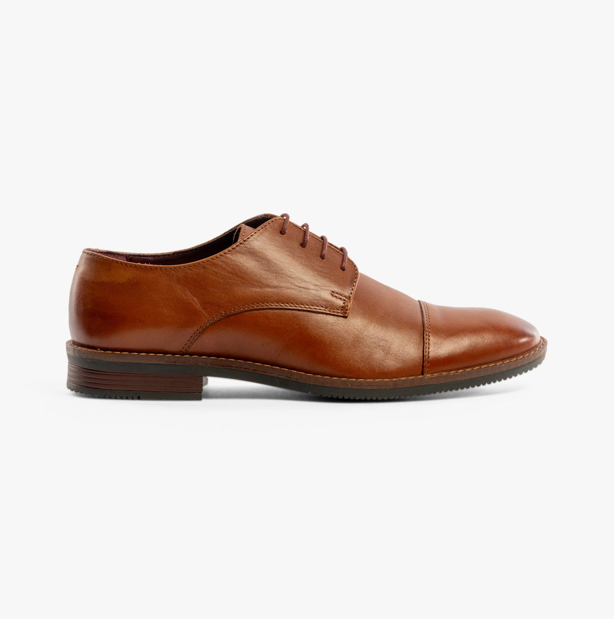 Silver Street London RUFUS Mens Derby Shoes Brown
