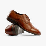 Silver Street London RUFUS Mens Derby Shoes Brown