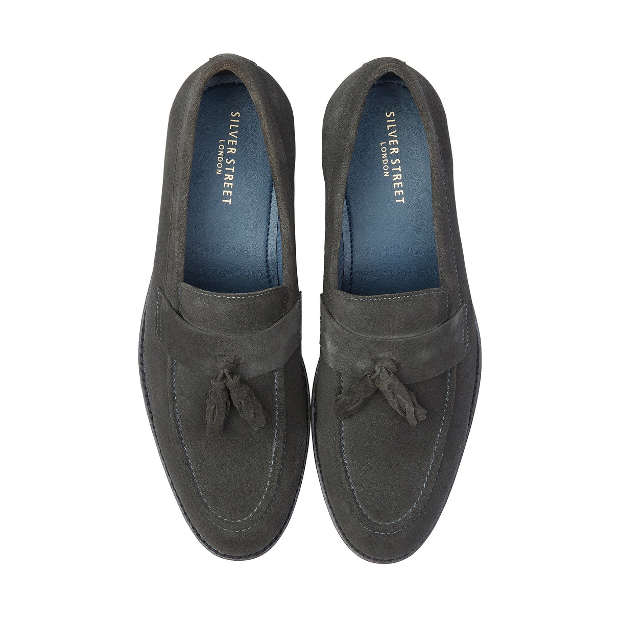 Silver Street London CHARLESTON Mens Loafers Grey