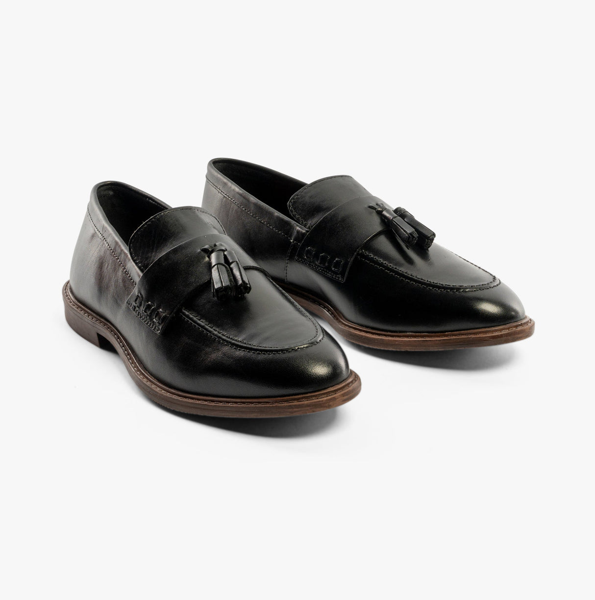 Silver Street London CHARLESTON Mens Loafers Black