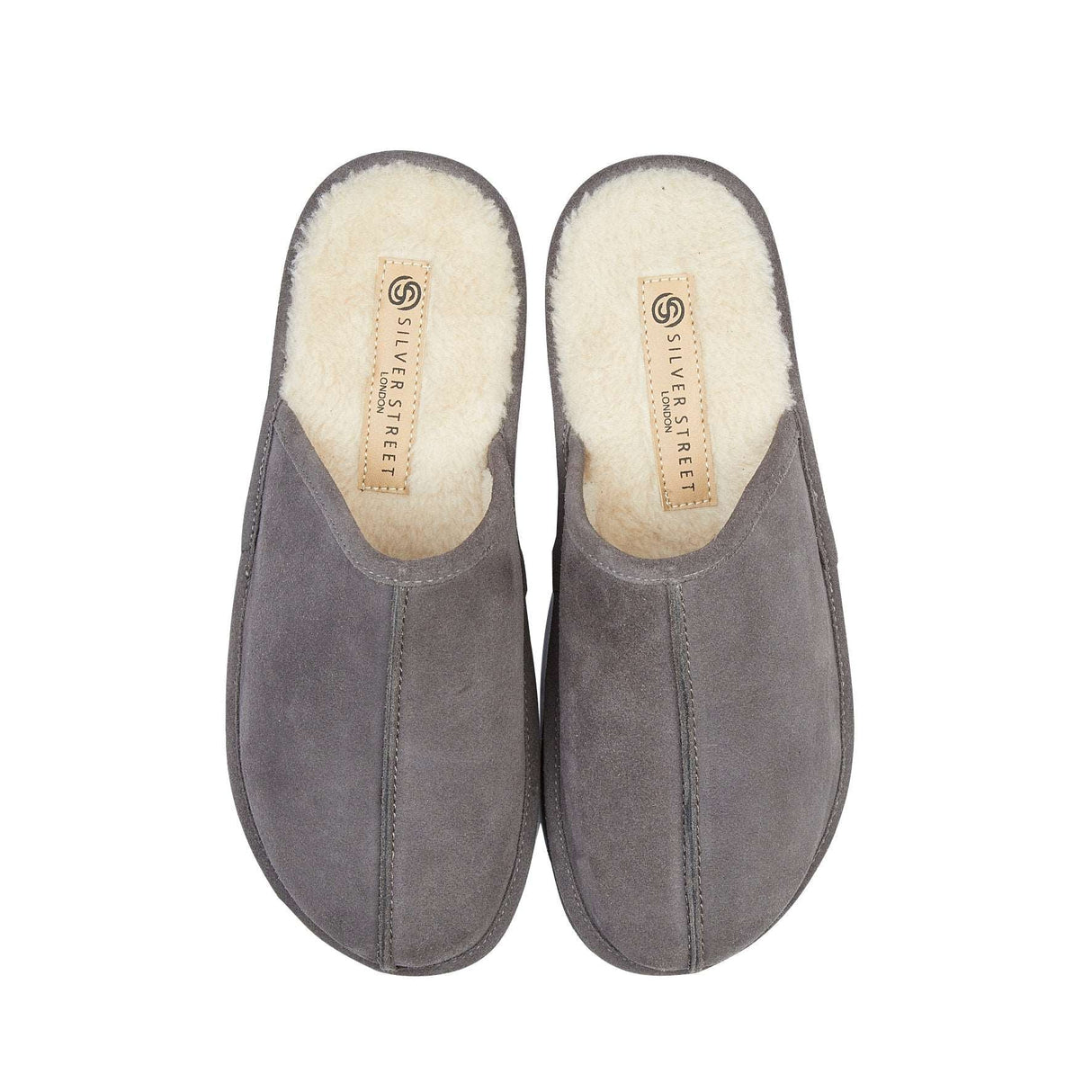 Silver Street London SMITHFIELD Mens Slippers Grey