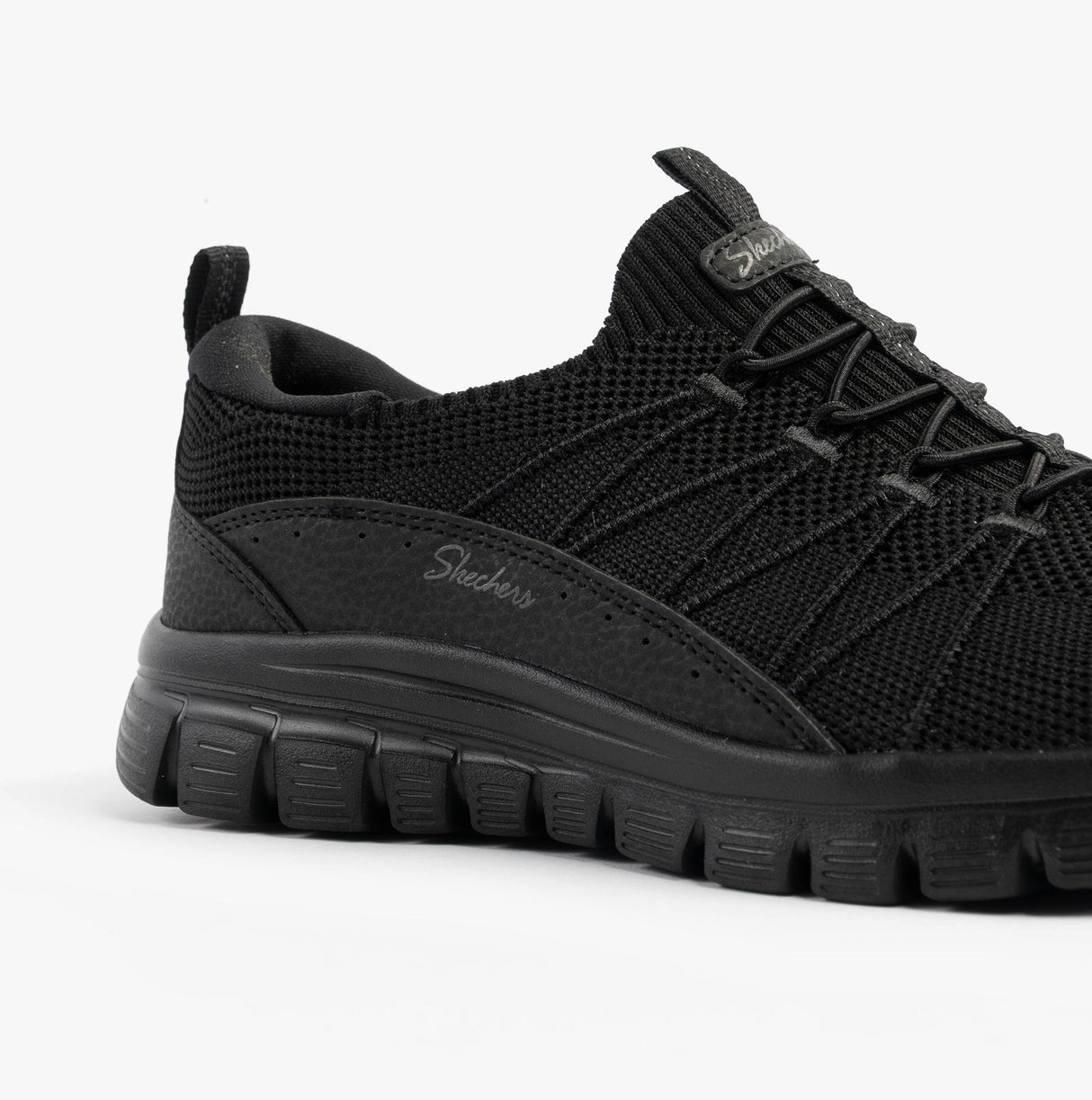 Skechers 100702/BBK GRACEFUL - PICTURE PERFECT Womens Trainers Black