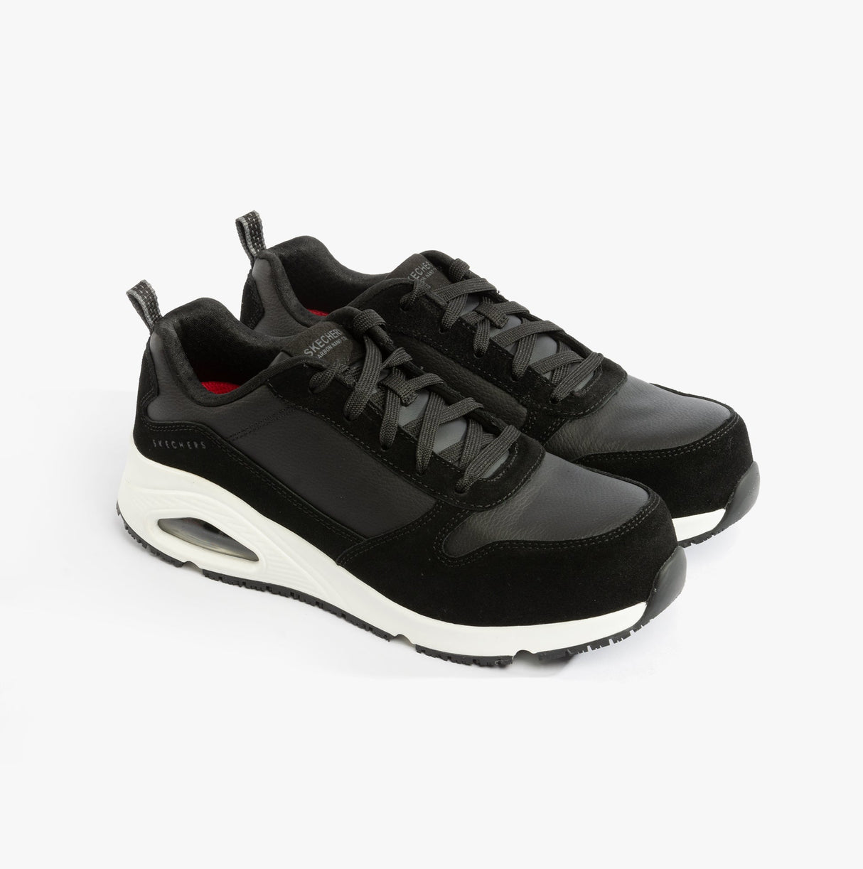 Skechers Work 108147EC UNO SR - ELAINY Womens Safety Trainers Black/White