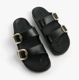 Skechers 111592/BLK ARCH FIT CALI BREEZE - GOLD STAR Womens Sandals Black