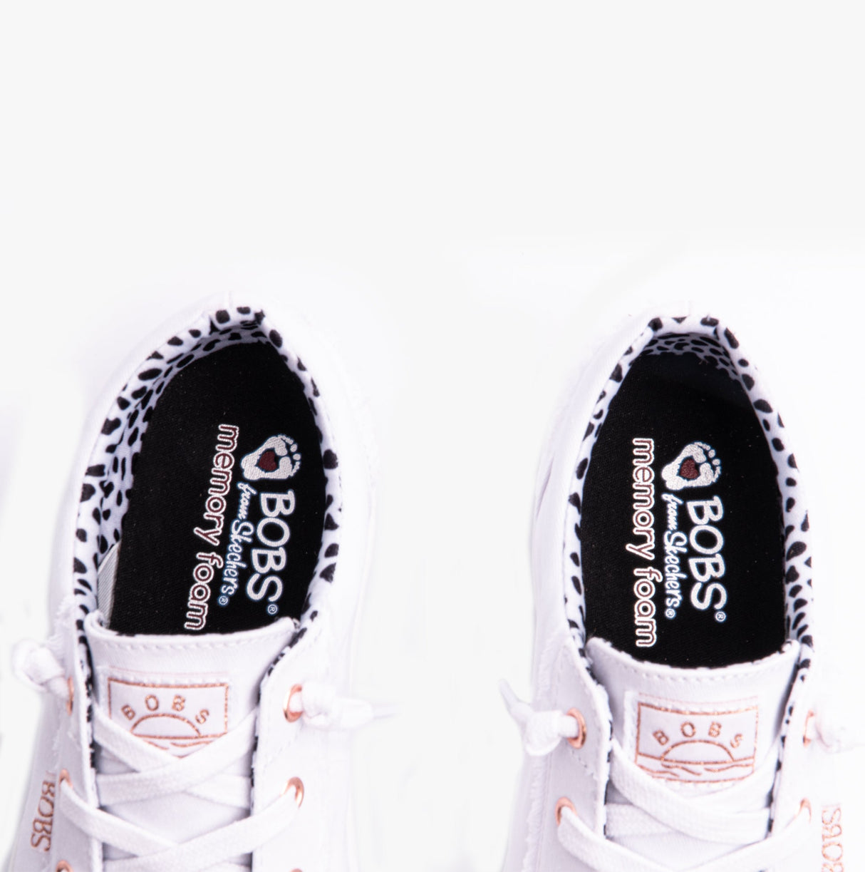 Skechers 113328/WHT BOBS B EXTRA CUTE - 2CUTE4U Womens Canvas White