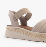 Skechers 114413/TPE BOBS SUN RAY Womens Sandals Taupe