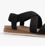 Skechers 114705/BLK BOBS DESERT KISS LOW Womens Sandals Black