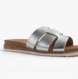 Skechers 114707/SIL BOBS DESERT KISS LOW - PEAK LOOK Womens Sandals Silver