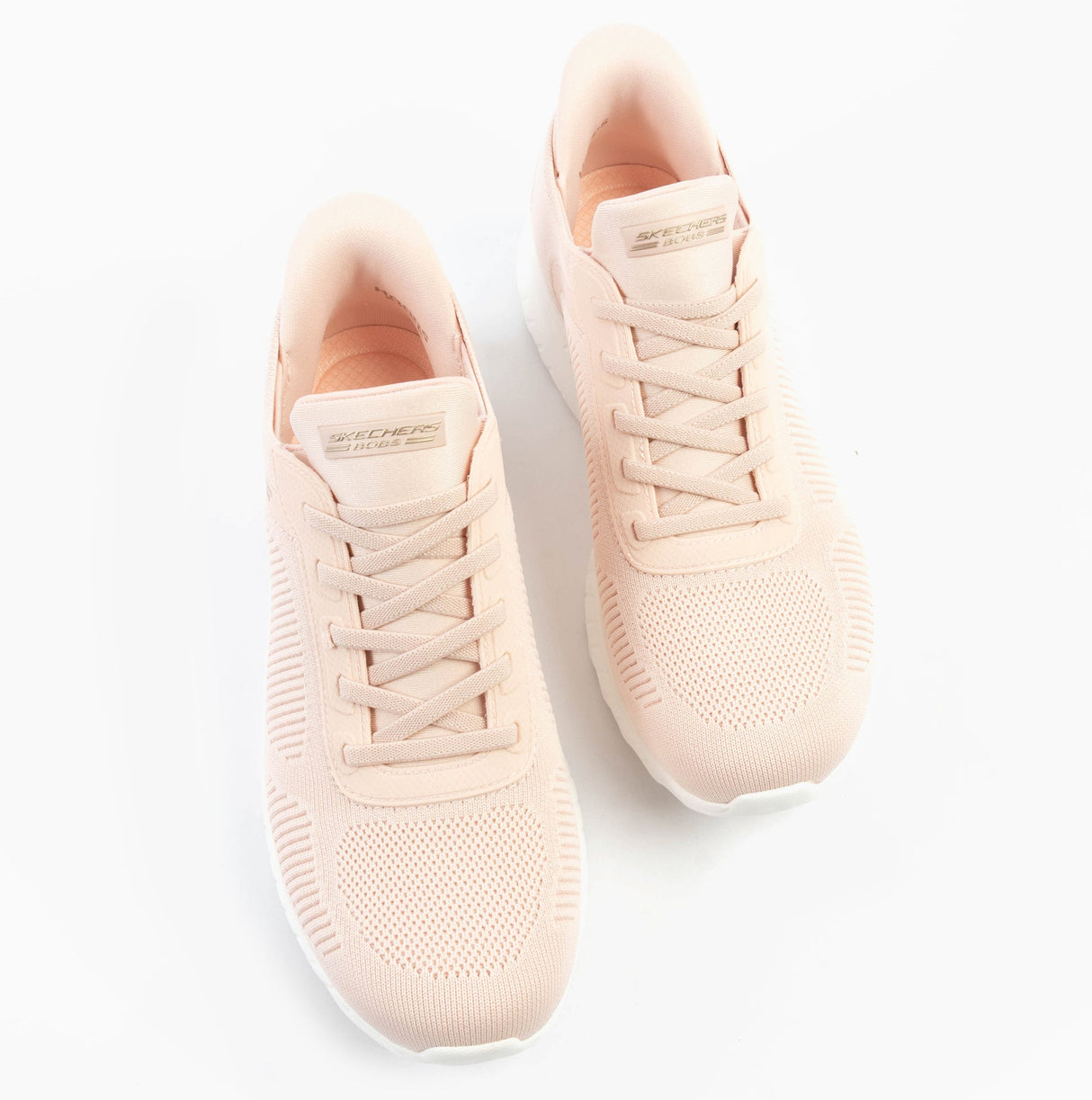 Skechers 117497/LTPK BOBS SPORT SQUAD Womens Trainers Light Pink