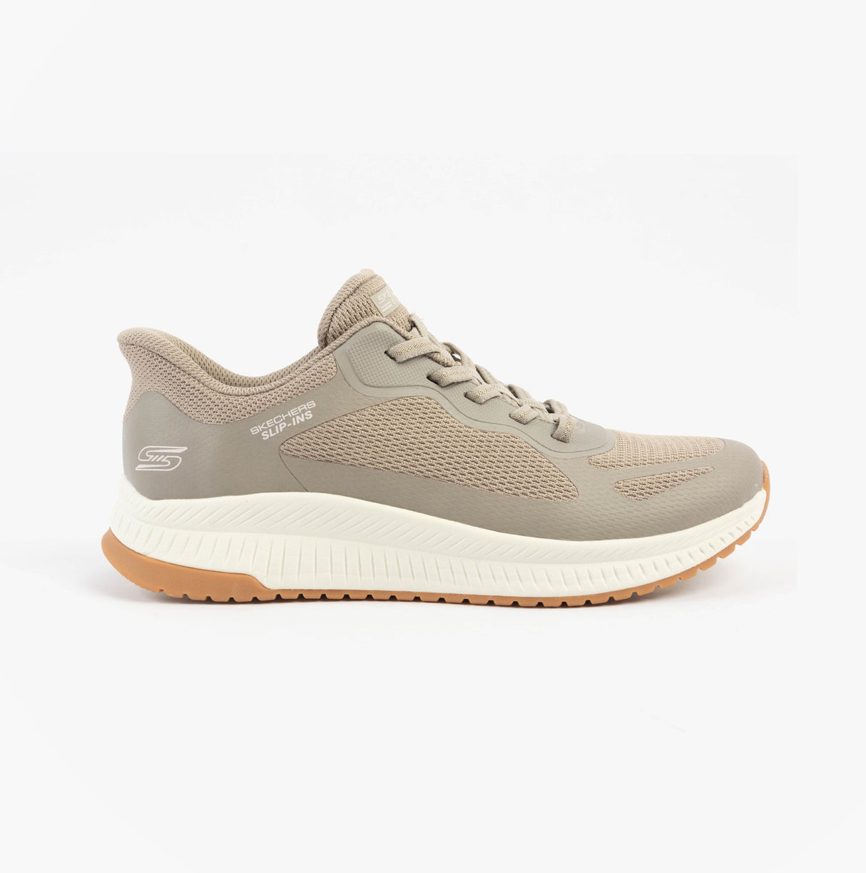 Skechers 117624/TPE BOBS SQUAD 4 - STAPLE LOOK Womens Trainers Taupe