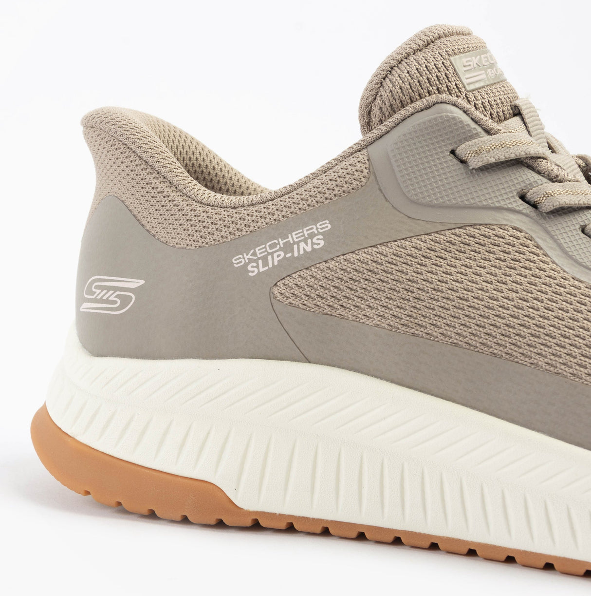 Skechers 117624/TPE BOBS SQUAD 4 - STAPLE LOOK Womens Trainers Taupe