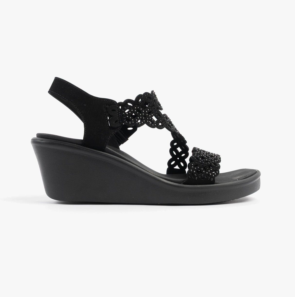 Skechers 119617/BBK RUMBLE ON - SASSIER DAYZ Womens Sandals Black