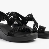 Skechers 119617/BBK RUMBLE ON - SASSIER DAYZ Womens Sandals Black