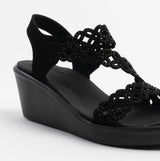 Skechers 119617/BBK RUMBLE ON - SASSIER DAYZ Womens Sandals Black