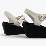 Skechers 119617/WHT RUMBLE ON - SASSIER DAYZ Womens Sandals White