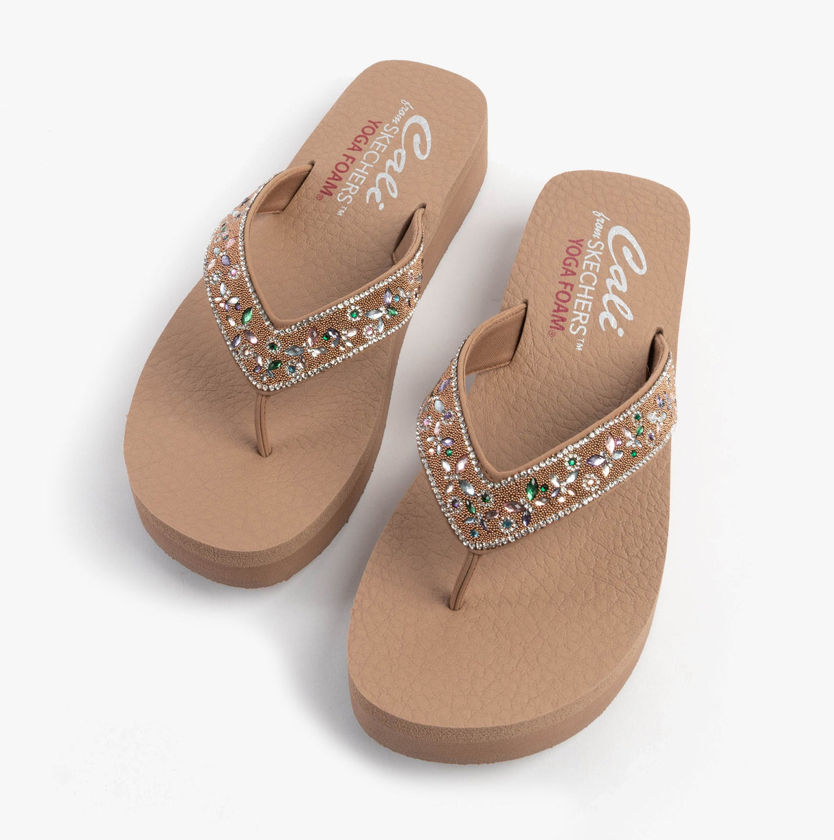 Skechers 119642/MOC VINYASA - BUTTERFLY KISS Womens Sandals Mocca