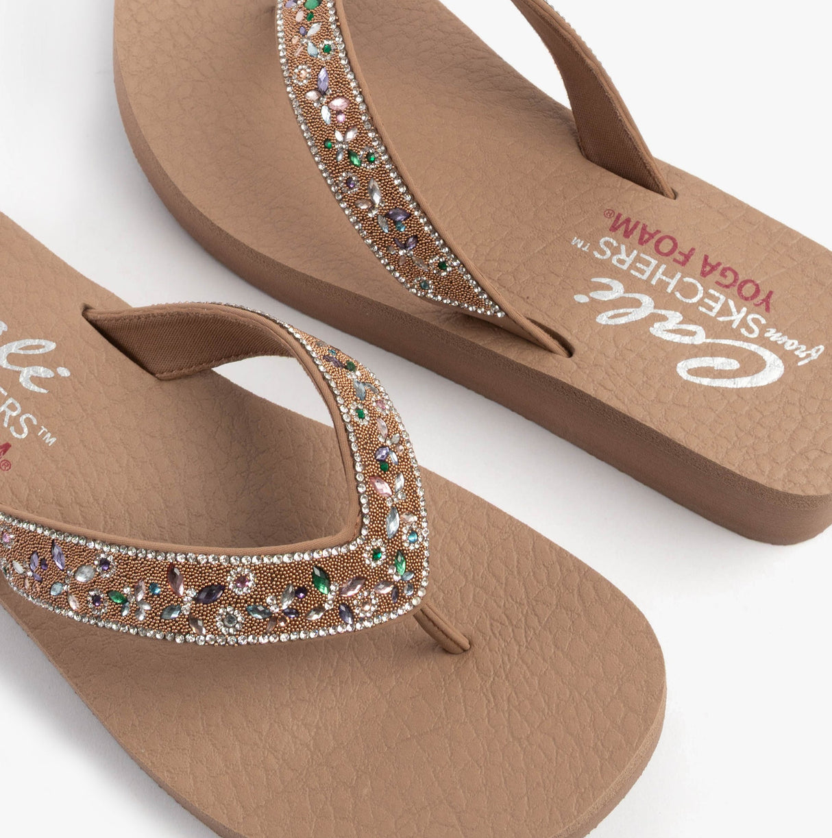 Skechers 119642/MOC VINYASA - BUTTERFLY KISS Womens Sandals Mocca