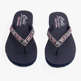 Skechers 119660/NVMT MEDITATION - BUTTERFLY GARDEN Womens Sandals Navy/Multi