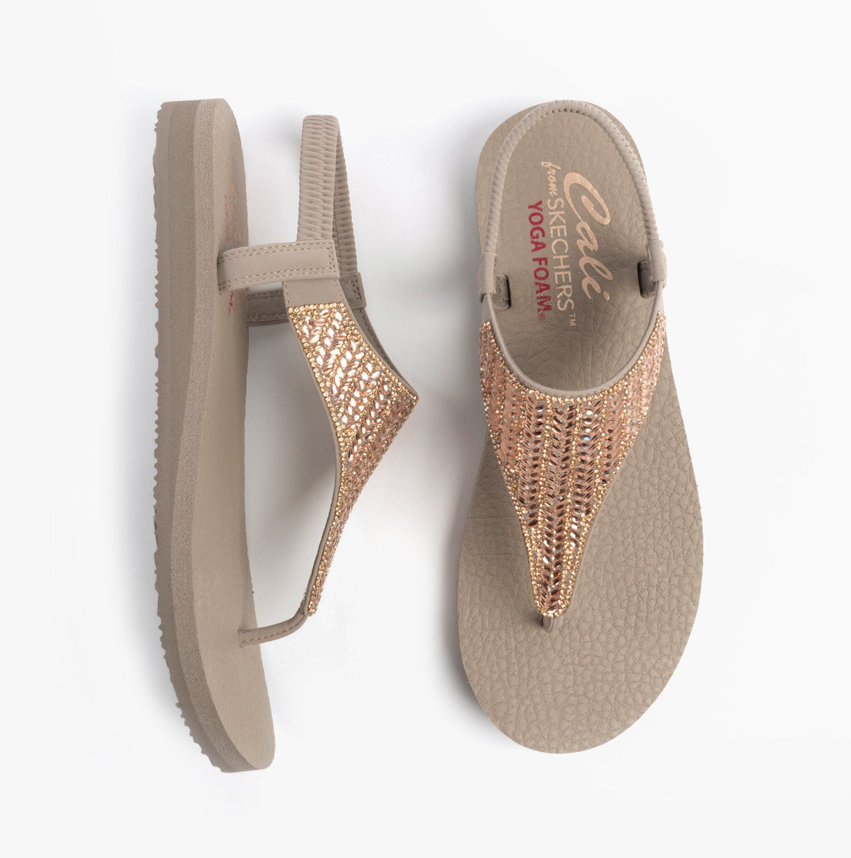 Skechers 119774/TPE MEDITATION - GLAMOROUS MUSE Womens Sandals Taupe