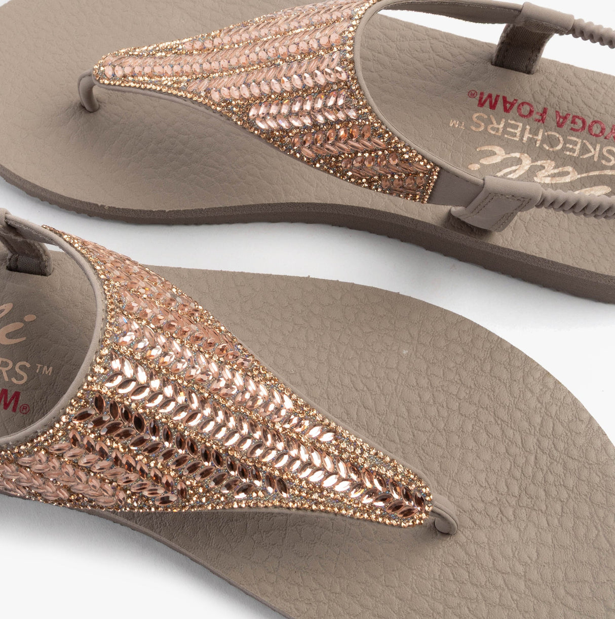 Skechers 119774/TPE MEDITATION - GLAMOROUS MUSE Womens Sandals Taupe