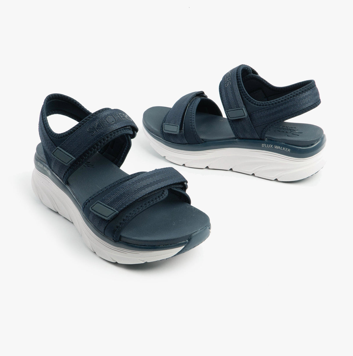 Skechers 119823/NVY D'LUX WALKER - ADORED DAYS Womens Sandals Navy/Grey/Pink