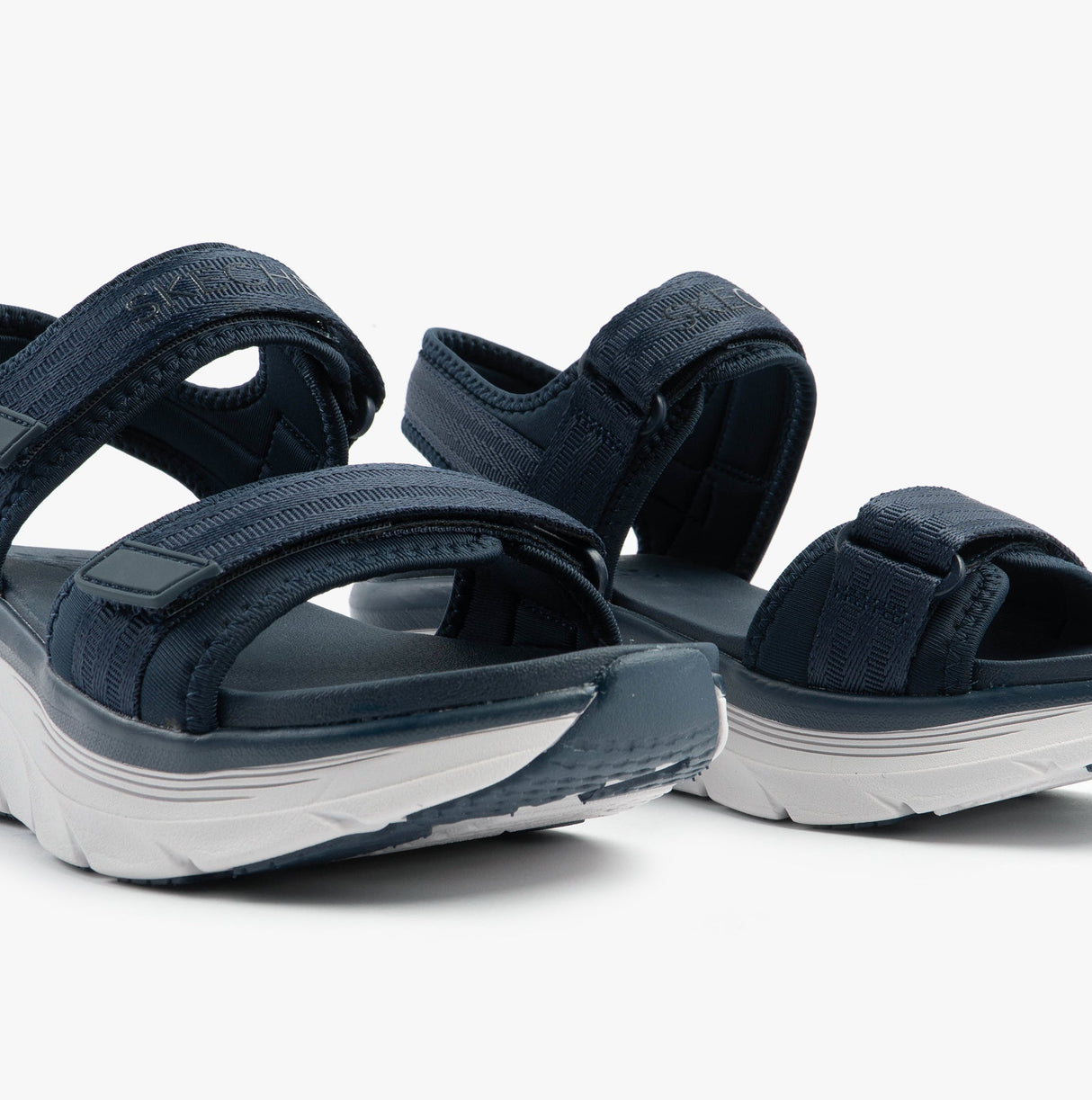 Skechers 119823/NVY D'LUX WALKER - ADORED DAYS Womens Sandals Navy/Grey/Pink