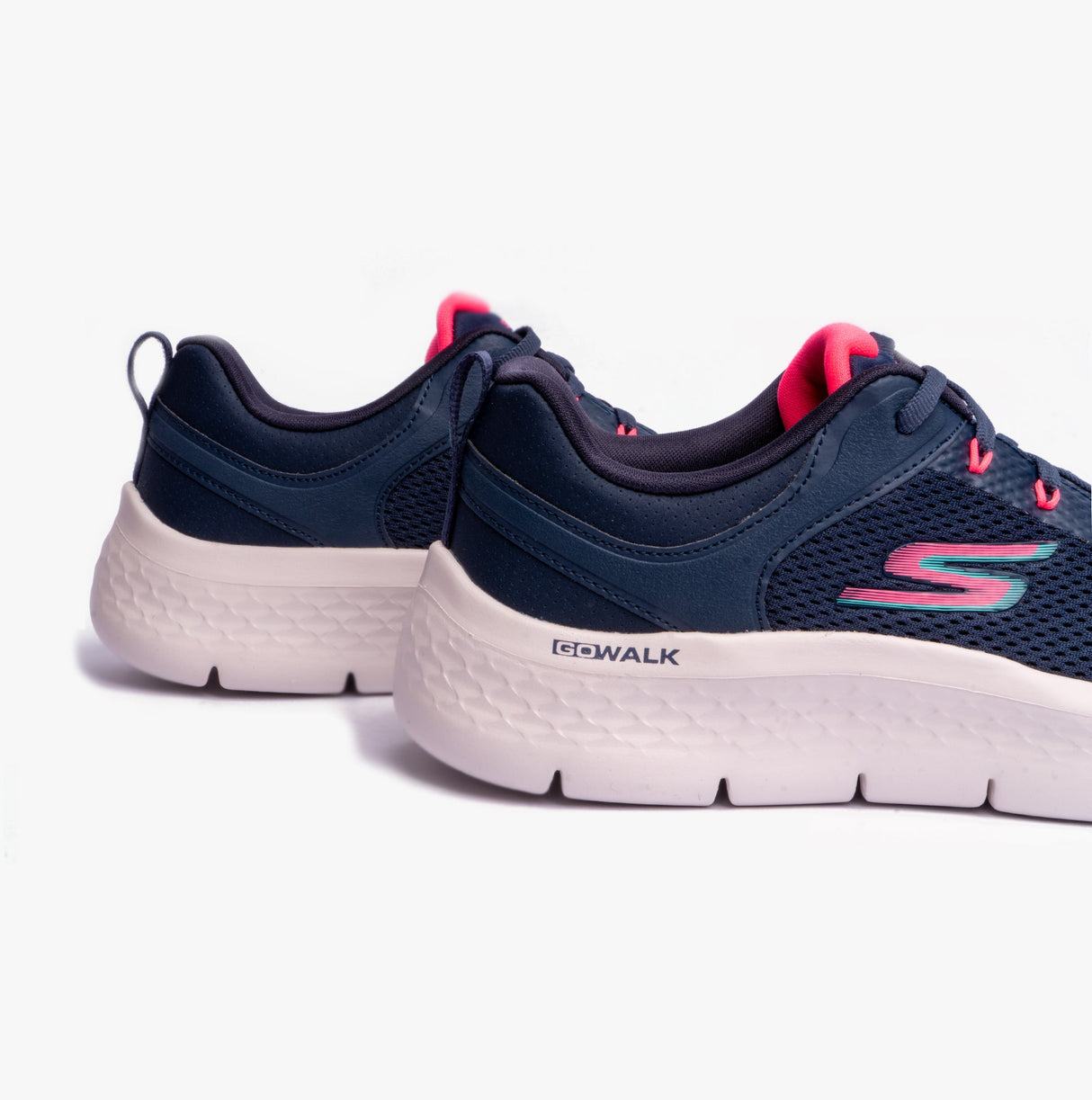 Skechers 124817/NVCL GO WALK FLEX-CALEY Womens Athletic Navy/Coral