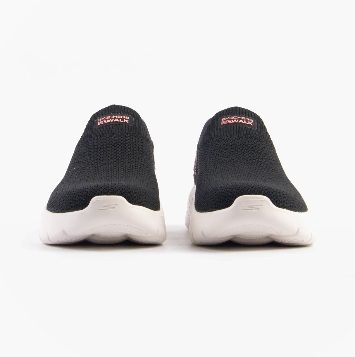 Skechers 124822/BKPK GO WALK FLEX - SUNSET ROSE Womens Trainers Black/Pink