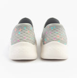 Skechers 124822/GYLV GO WALK FLEX - SUNSET ROSE Womens Trainers Gray/Lavender