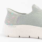 Skechers 124822/GYLV GO WALK FLEX - SUNSET ROSE Womens Trainers Gray/Lavender