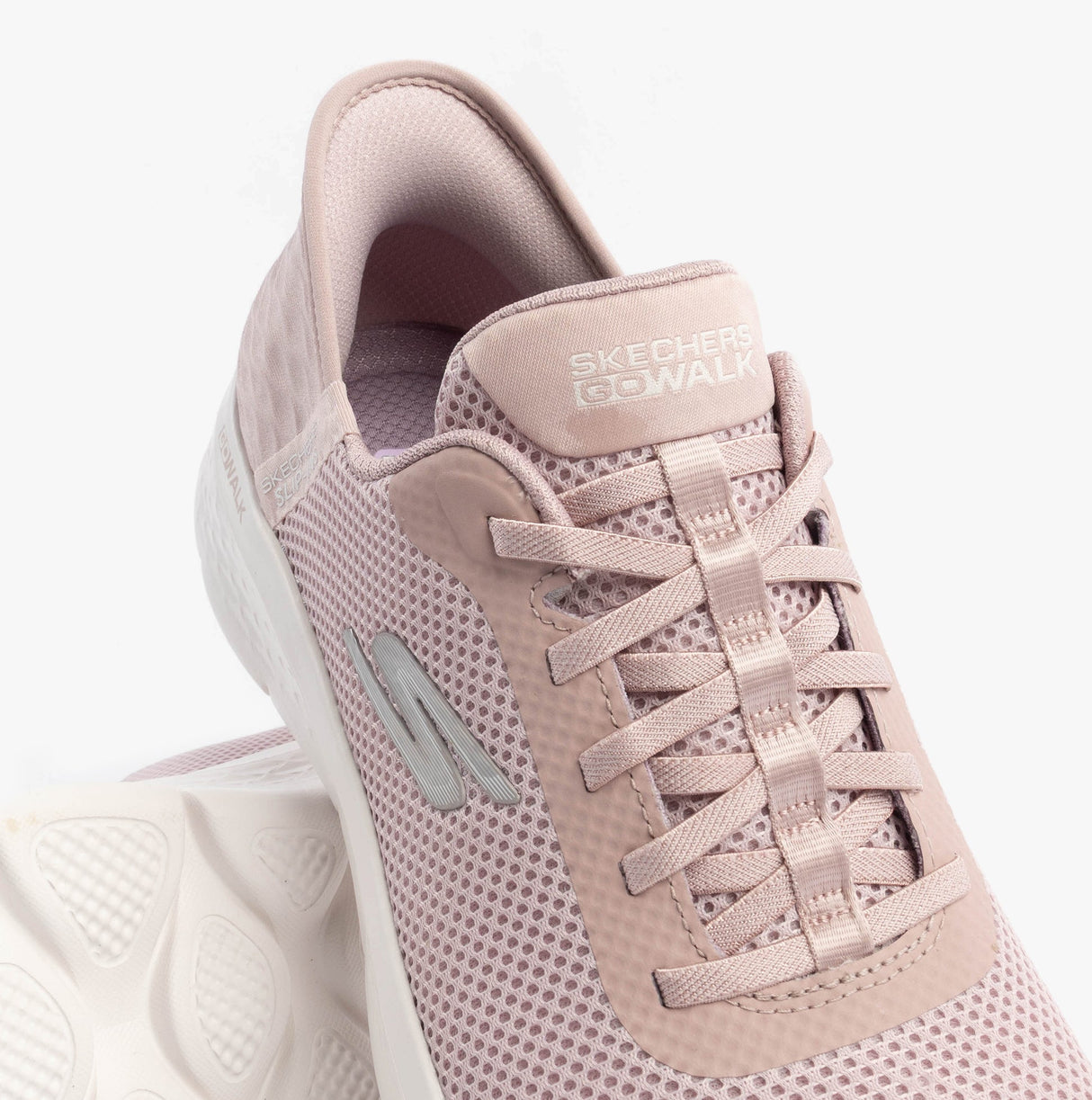 Skechers 124836/MVE GO WALK FLEX - GRAND ENTRY Womens Trainers Mauve/Pink