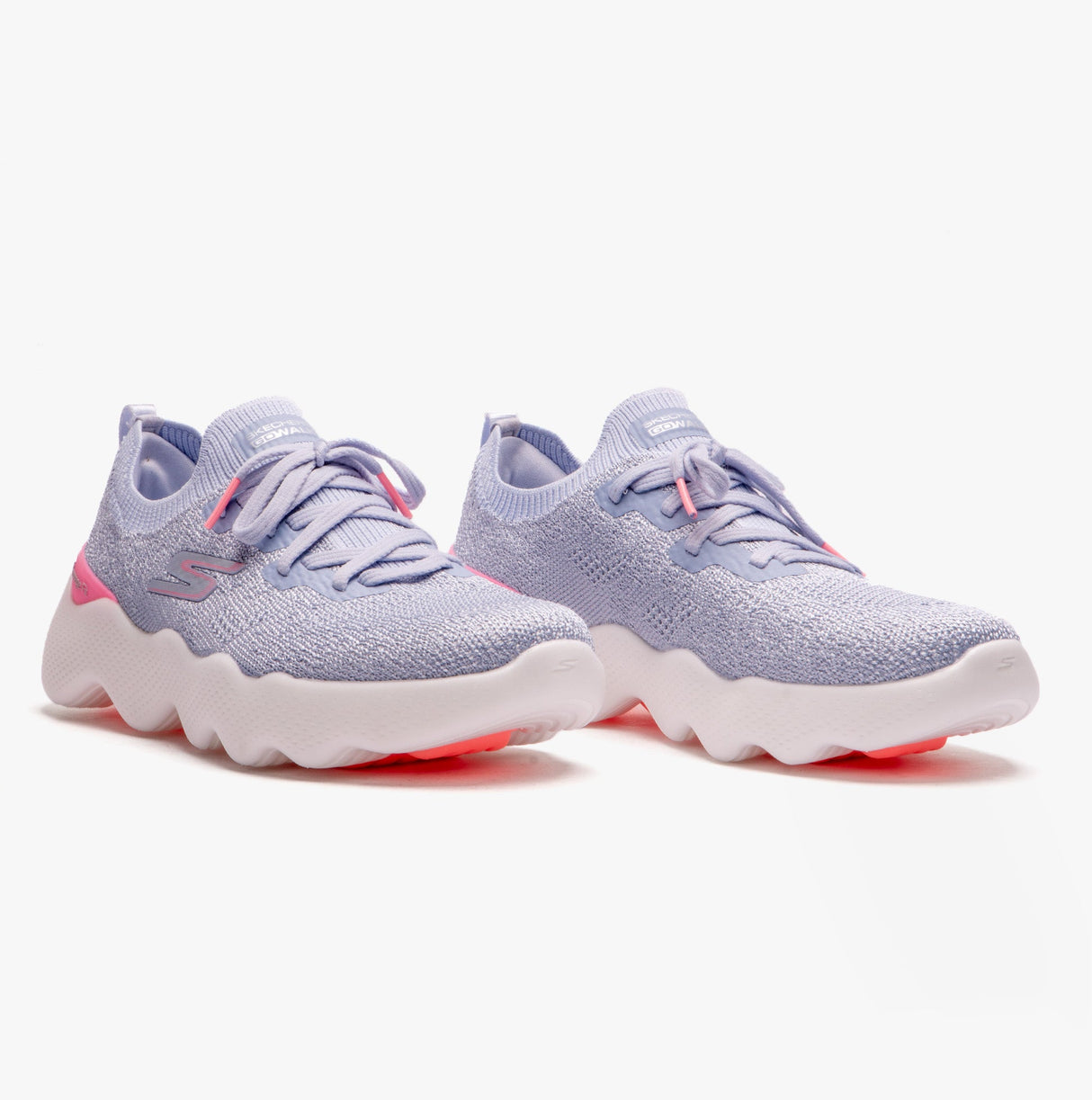 Skechers 124905/GYPK GO WALK MASSAGE FIT-UPSURGE Womens Trainers Grey