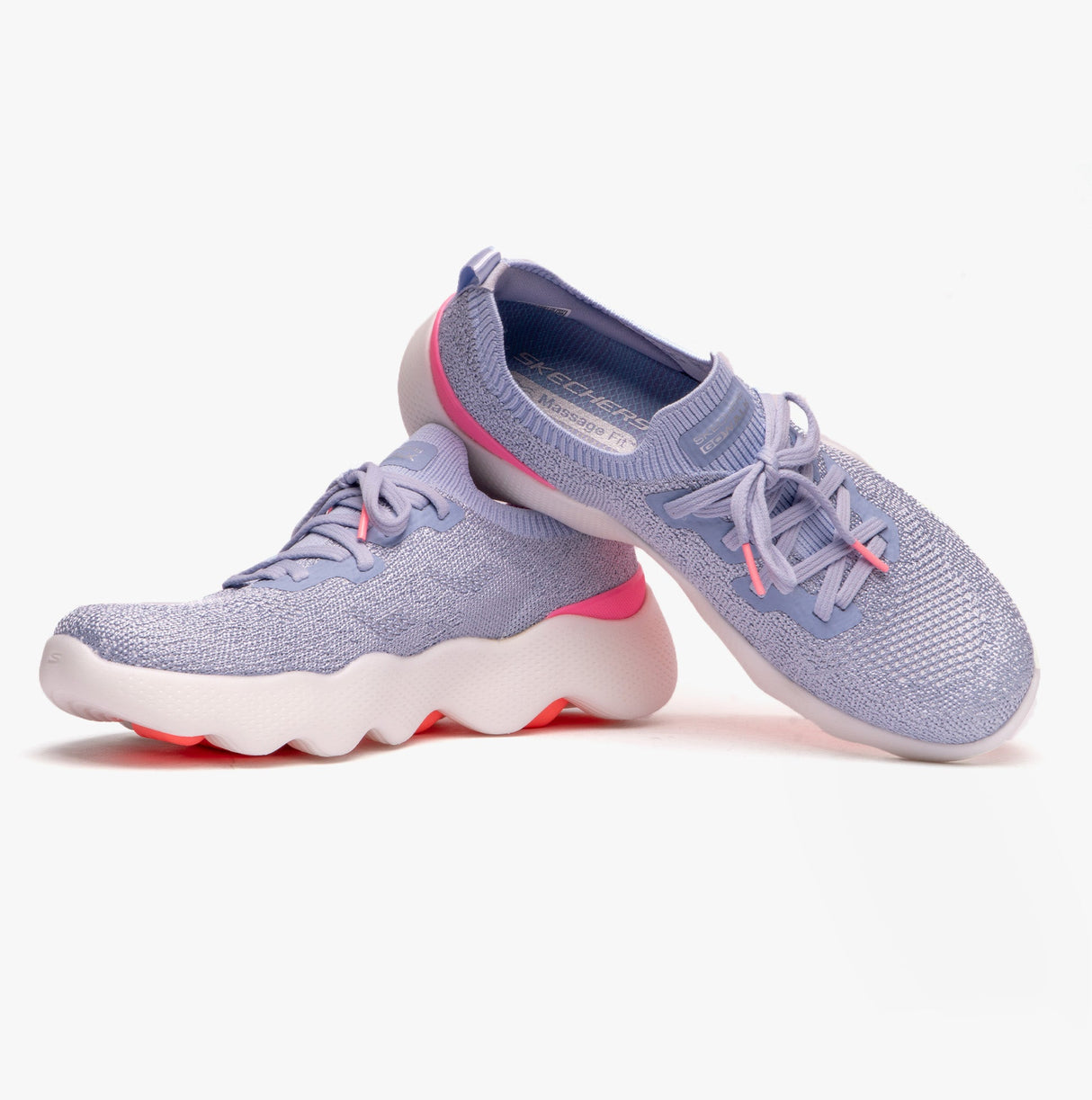 Skechers 124905/GYPK GO WALK MASSAGE FIT-UPSURGE Womens Trainers Grey