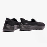 Skechers 124957/BBK GO WALK FLEX-BRIGHT SUMMER Womens Slip On Shoes Black