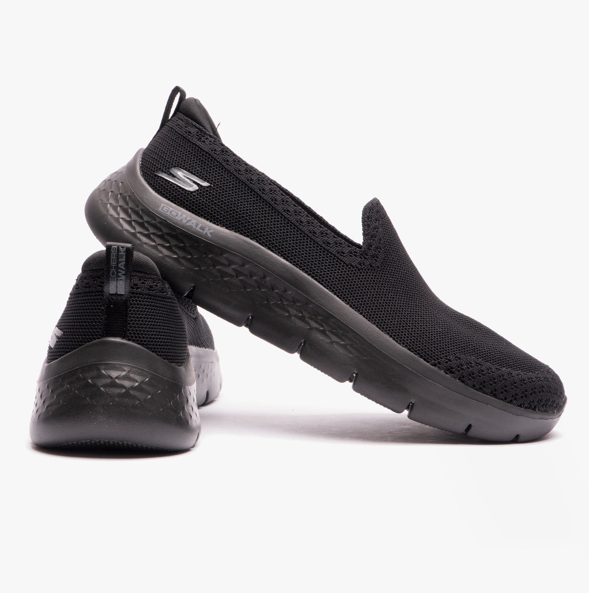 Skechers 124957/BBK GO WALK FLEX-BRIGHT SUMMER Womens Slip On Shoes Black