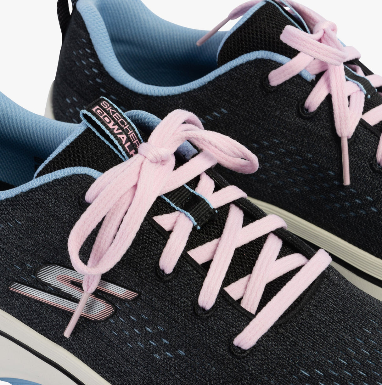 Skechers 125311/BKBL GO WALK ARCH FIT 2.0 - VIVID SUNSET Womens Trainers Black/Blue