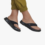 Skechers 141404/BBK GO WALK FLEX SANDAL - SPLENDOR Womens Sandals Black