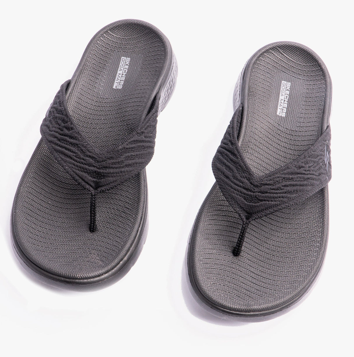 Skechers 141404/BBK GO WALK FLEX SANDAL - SPLENDOR Womens Sandals Black