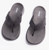 Skechers 141404/BBK GO WALK FLEX SANDAL - SPLENDOR Womens Sandals Black